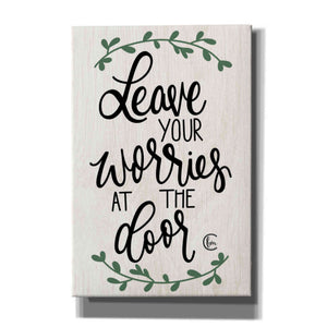 'Leave Your Worries at the Door' by Fearfully Made Creations, Canvas Wall Art