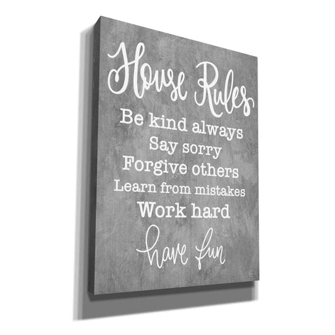 Image of 'House Rules' by Fearfully Made Creations, Canvas Wall Art
