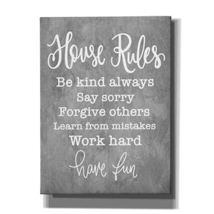 'House Rules' by Fearfully Made Creations, Canvas Wall Art