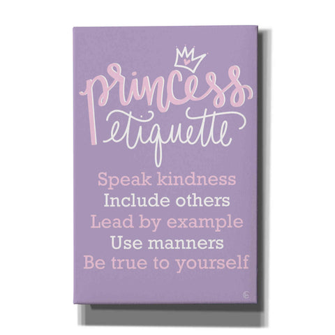 Image of 'Princess Etiquette' by Fearfully Made Creations, Canvas Wall Art