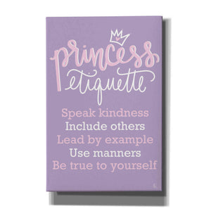 'Princess Etiquette' by Fearfully Made Creations, Canvas Wall Art