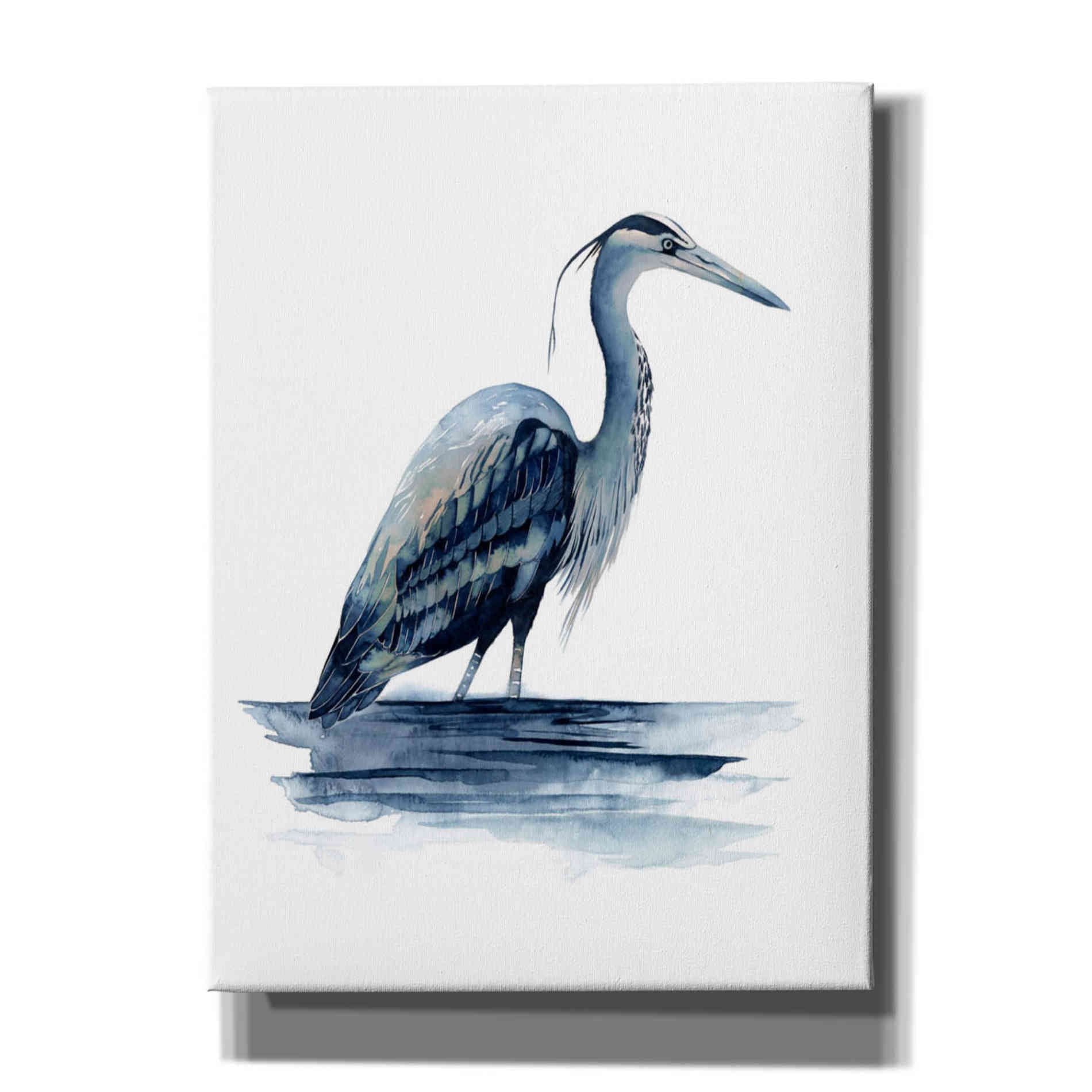 'Azure Heron II' by Grace Popp, Canvas Wall Art