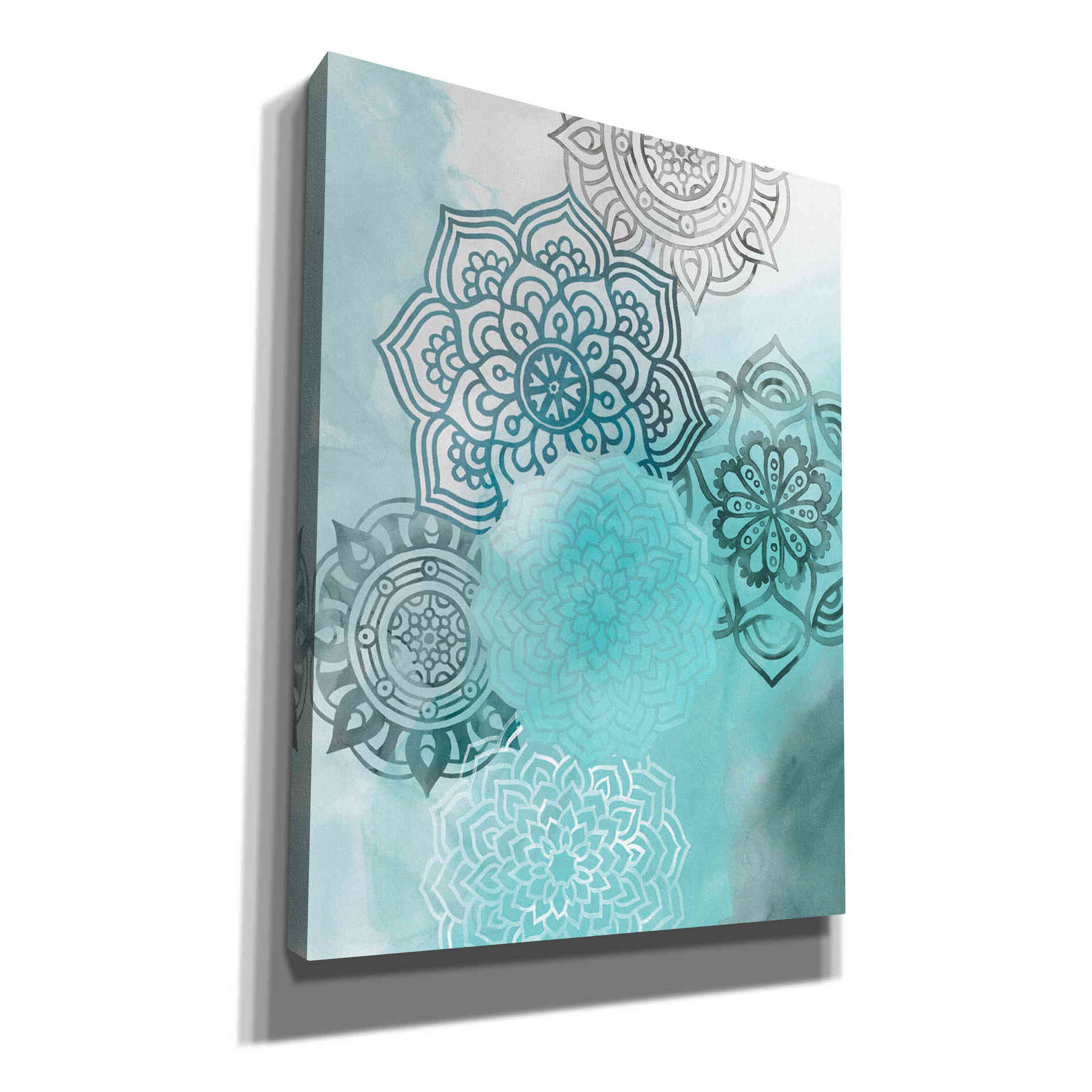 'Ink Blot Mandala I' by Grace Popp, Canvas Wall Art