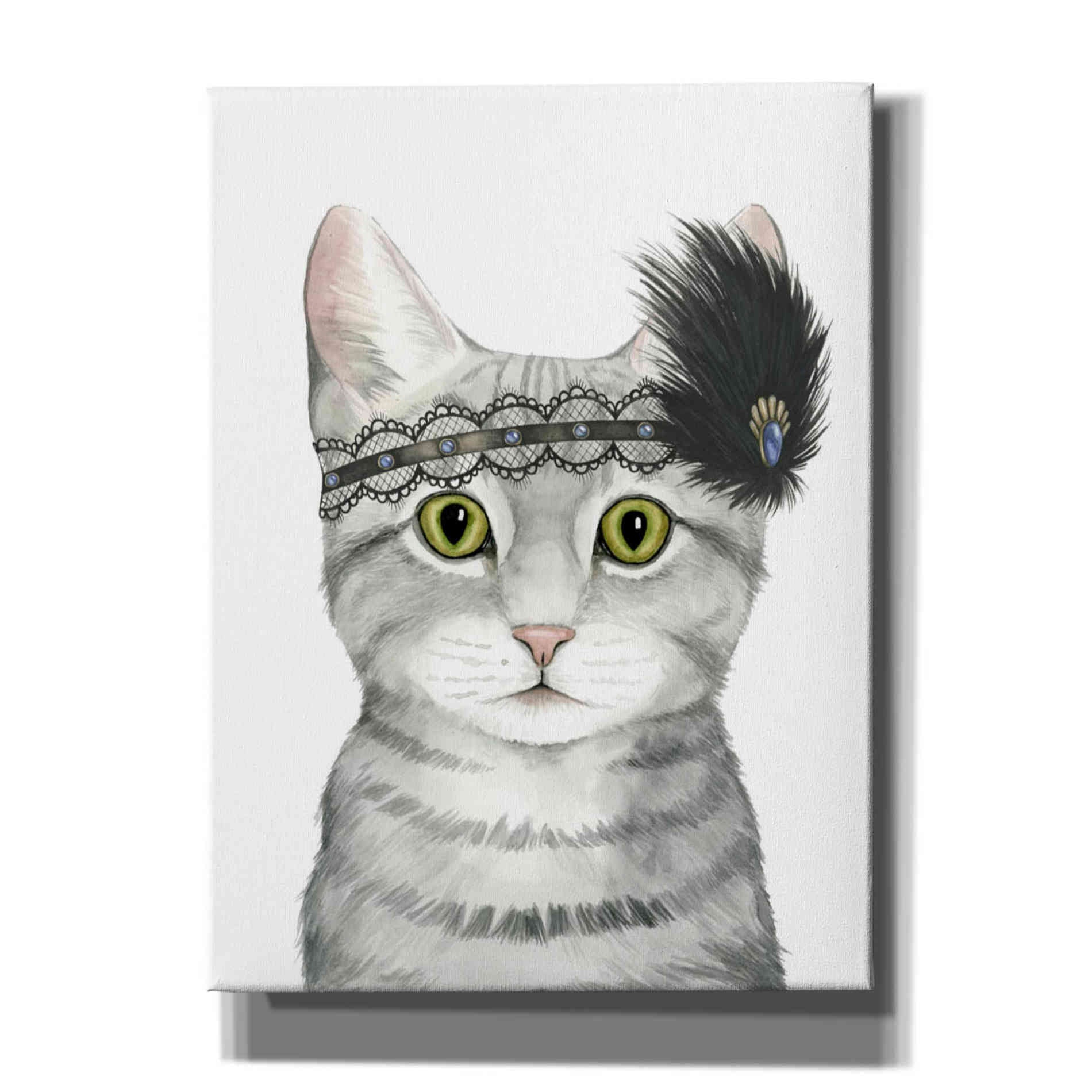 'Downton Cat III' by Grace Popp, Canvas Wall Art