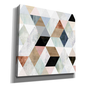 'Watercolor Mosaic I' by Victoria Borges, Canvas Wall Art