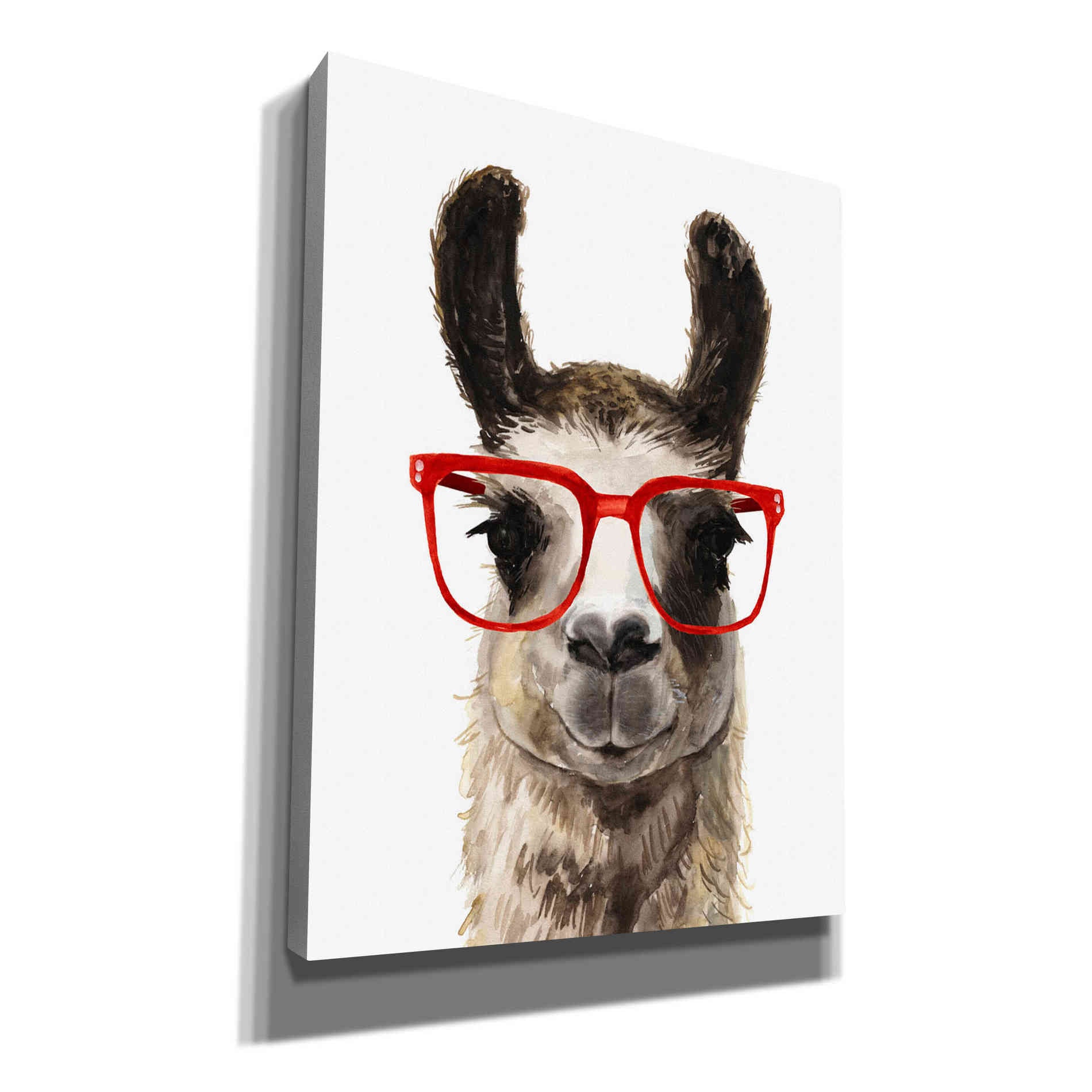 'Hip Llama I' by Victoria Borges, Canvas Wall Art