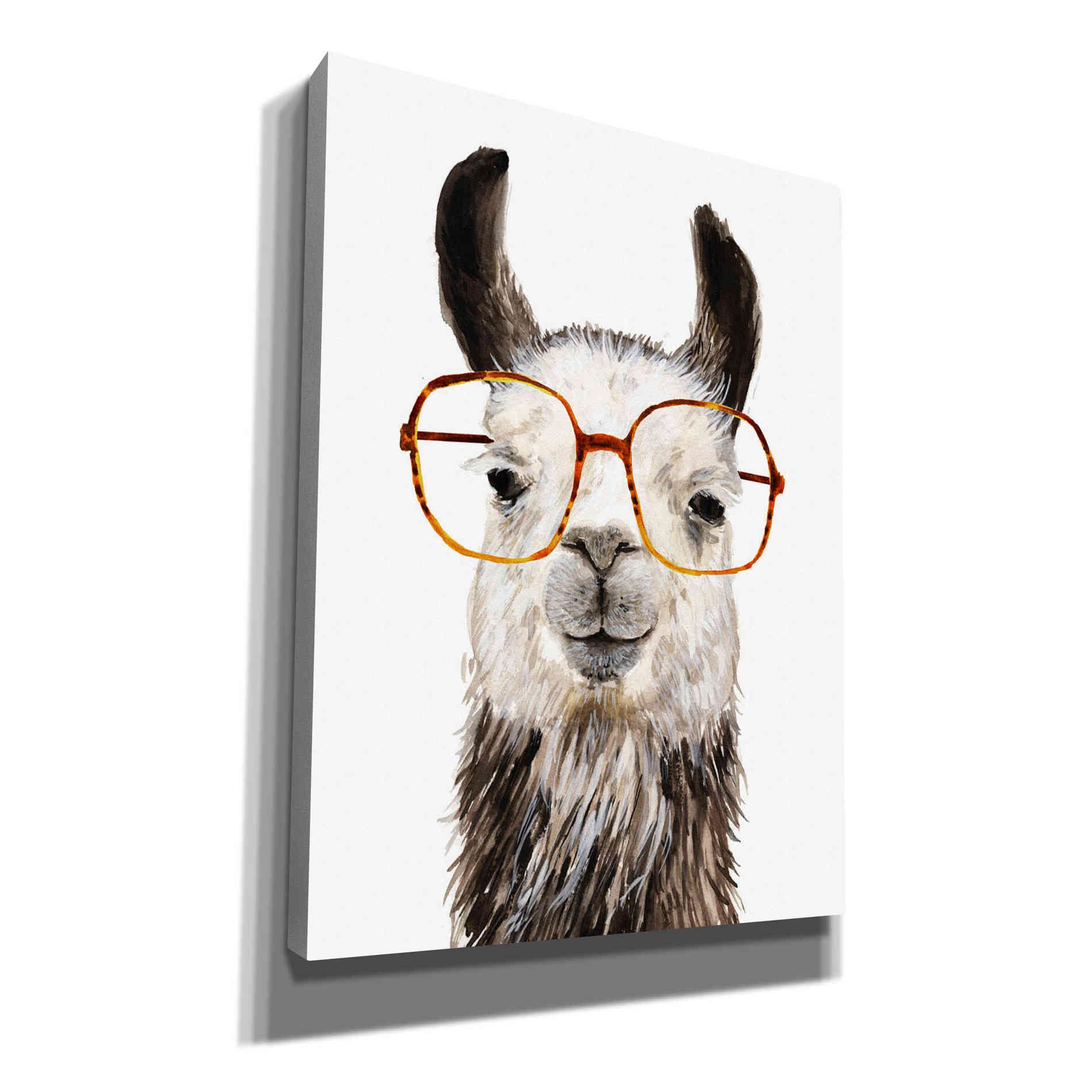 'Hip Llama III' by Victoria Borges, Canvas Wall Art