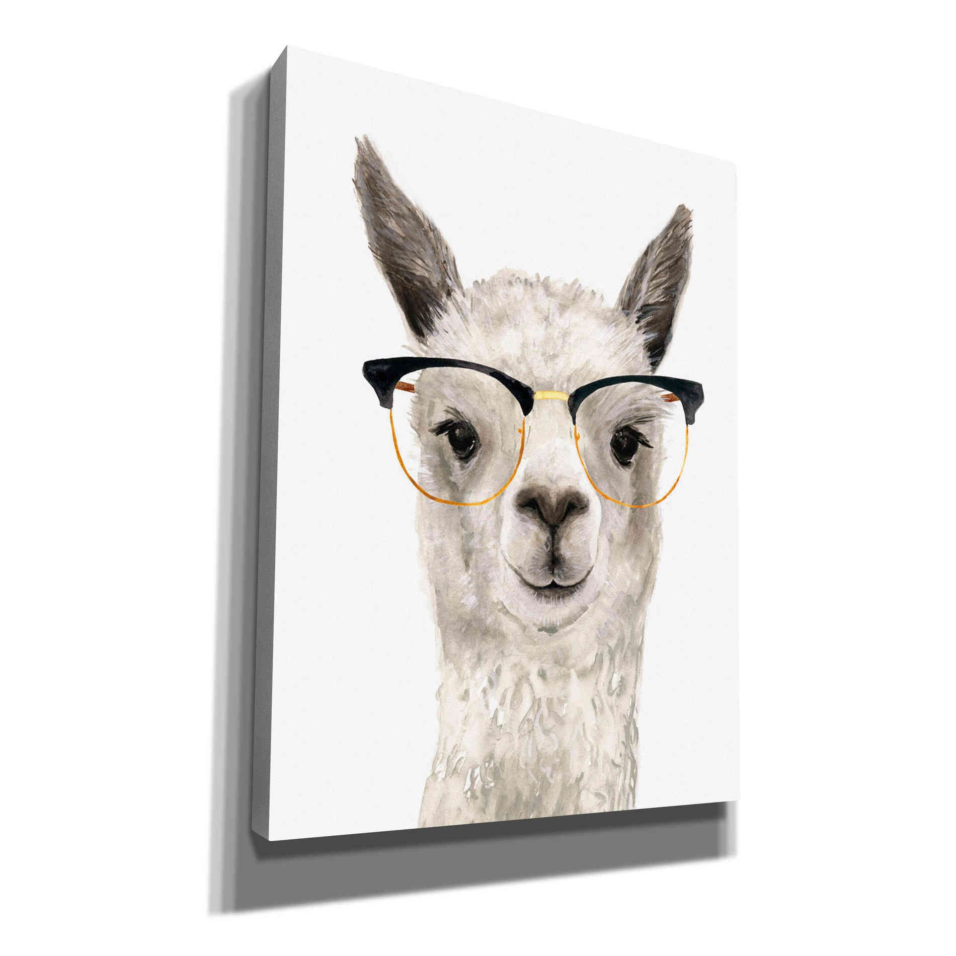 'Hip Llama IV' by Victoria Borges, Canvas Wall Art