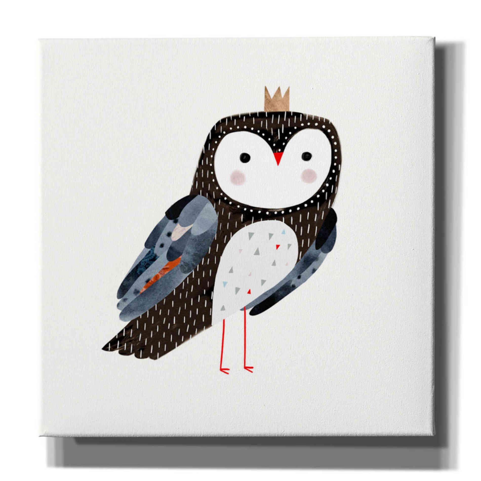 'Crowned Critter I' by Victoria Borges, Canvas Wall Art