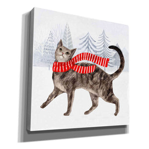 'Christmas Cats & Dogs I' by Victoria Borges, Canvas Wall Art