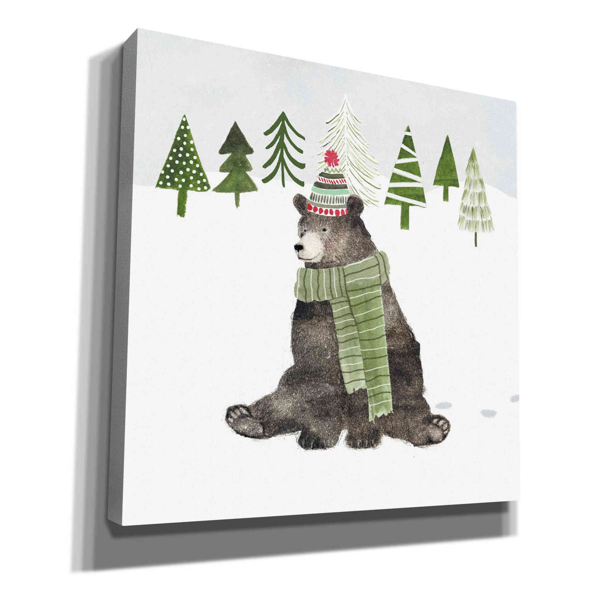 'Woodland Christmas IV' by Victoria Borges, Canvas Wall Art