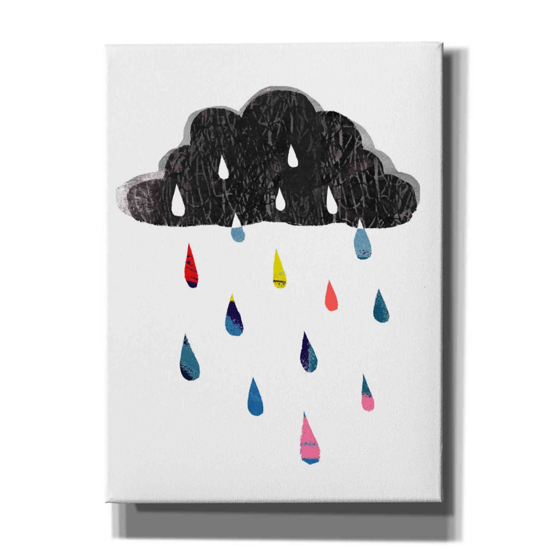 'Rainy Day Rainbow I' by Victoria Borges, Canvas Wall Art