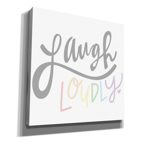 'Laugh Loudly' by Erin Barrett, Canvas Wall Art