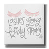 'Lashes Long, Body Strong' by Erin Barrett, Canvas Wall Art