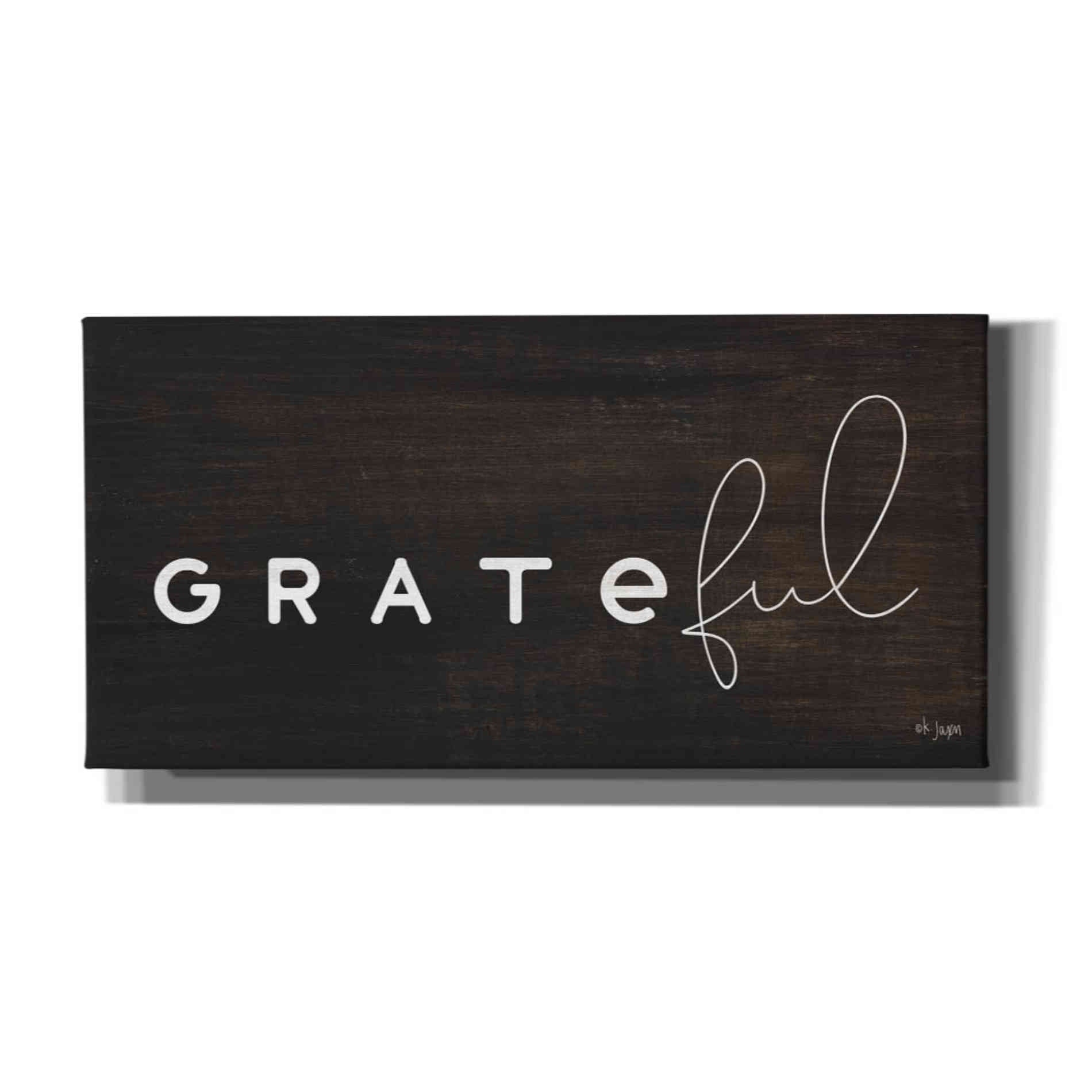 'Grateful' by Jaxn Blvd, Canvas Wall Art