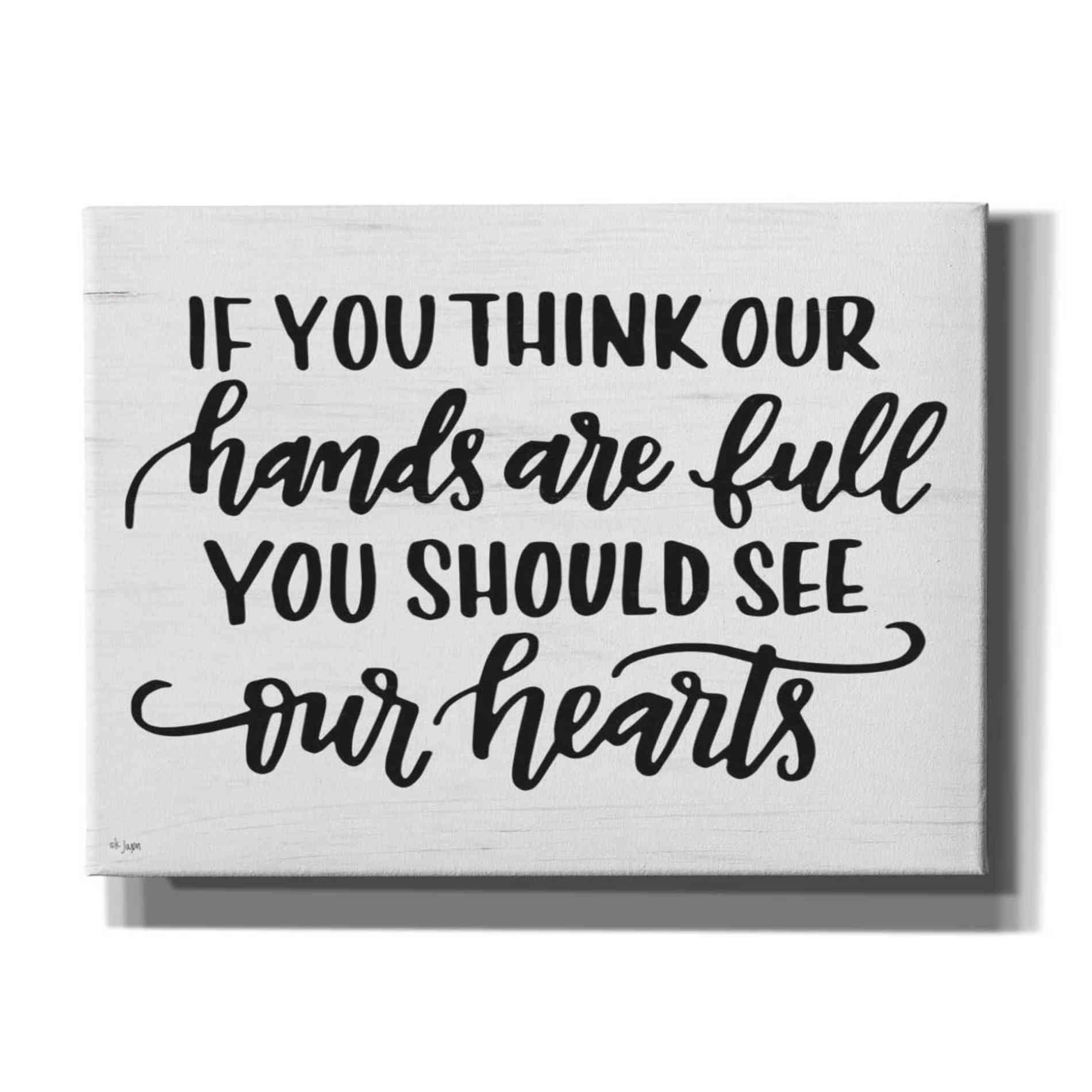 'Our Hearts' by Jaxn Blvd, Canvas Wall Art