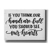 'Our Hearts' by Jaxn Blvd, Canvas Wall Art