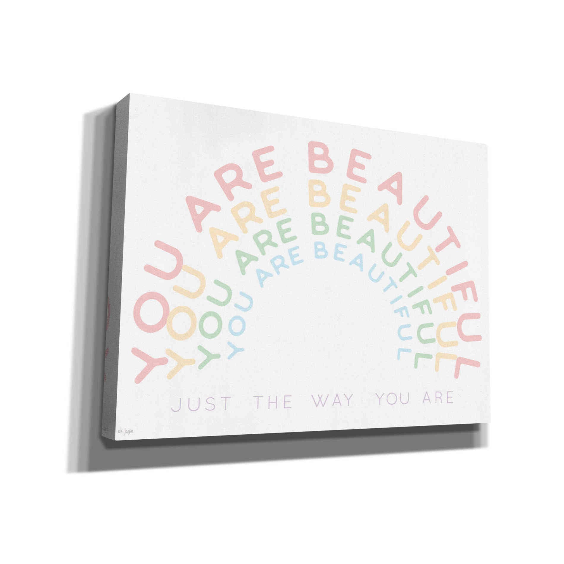 'You Are Beautiful' by Jaxn Blvd, Canvas Wall Art