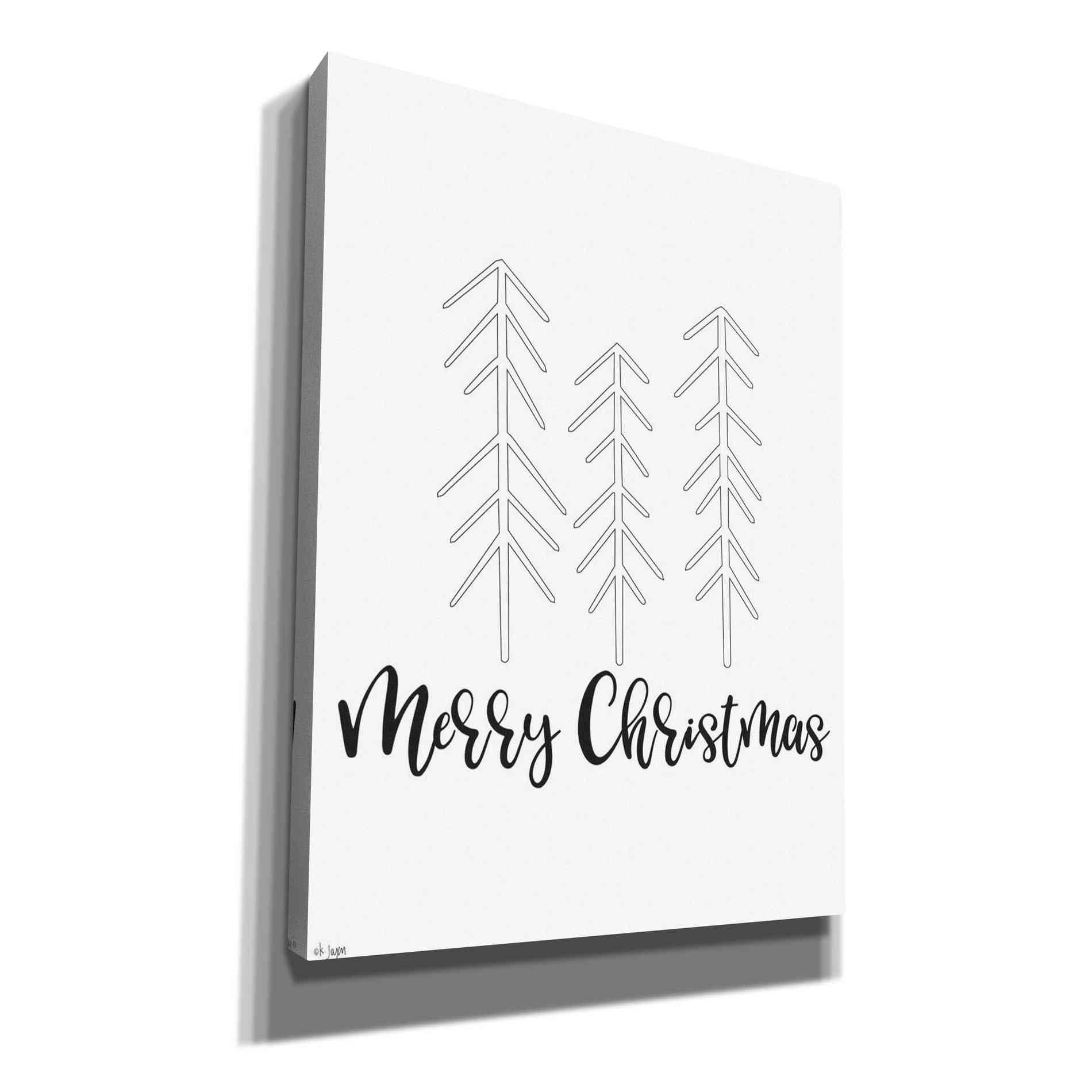 'Merry Christmas' by Jaxn Blvd, Canvas Wall Art