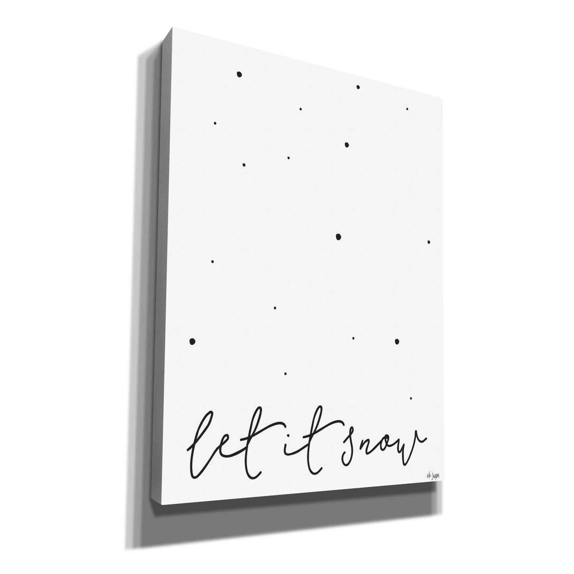 'Let It Snow' by Jaxn Blvd, Canvas Wall Art