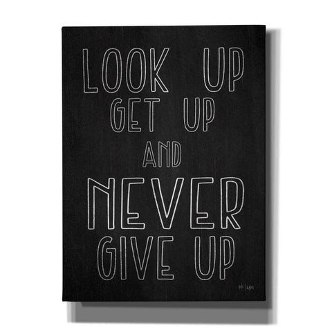 Image of 'Never Give Up' by Jaxn Blvd, Canvas Wall Art