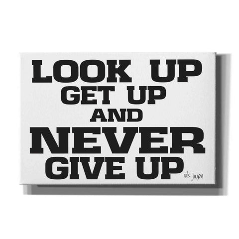 Image of 'Never Give Up II' by Jaxn Blvd, Canvas Wall Art