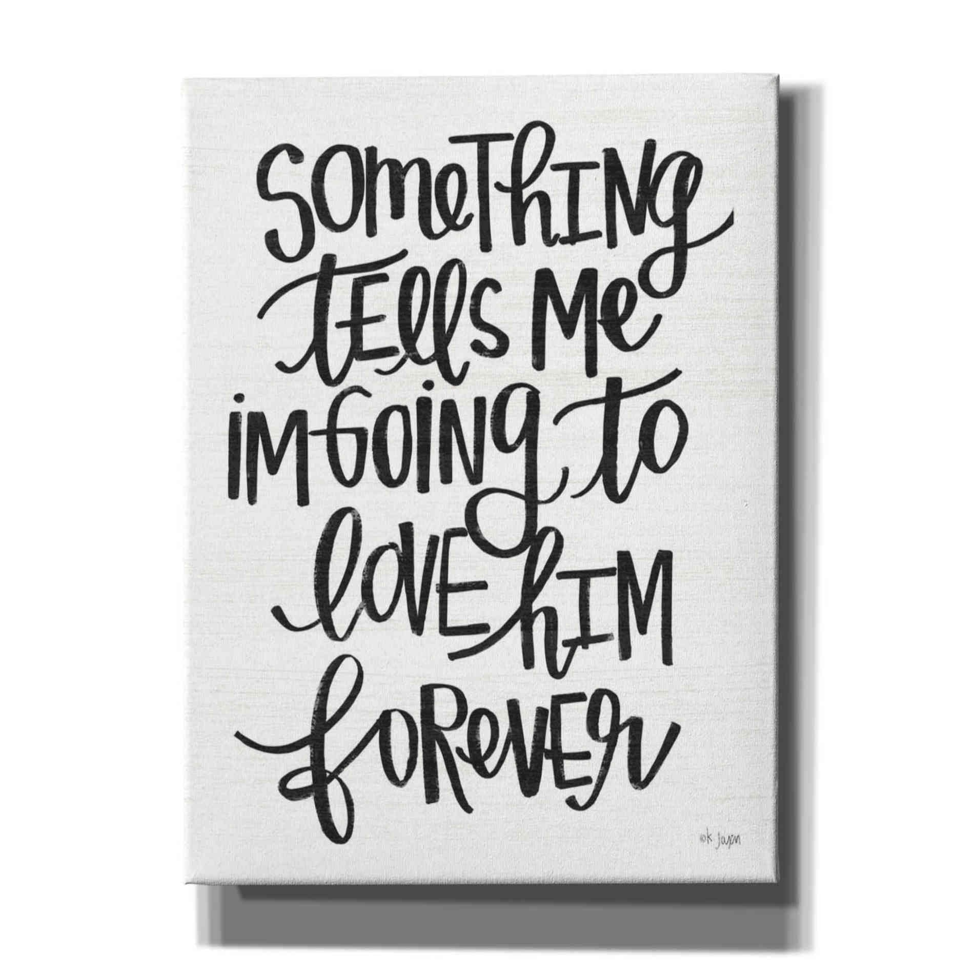 'Something Tells Me' by Jaxn Blvd, Canvas Wall Art