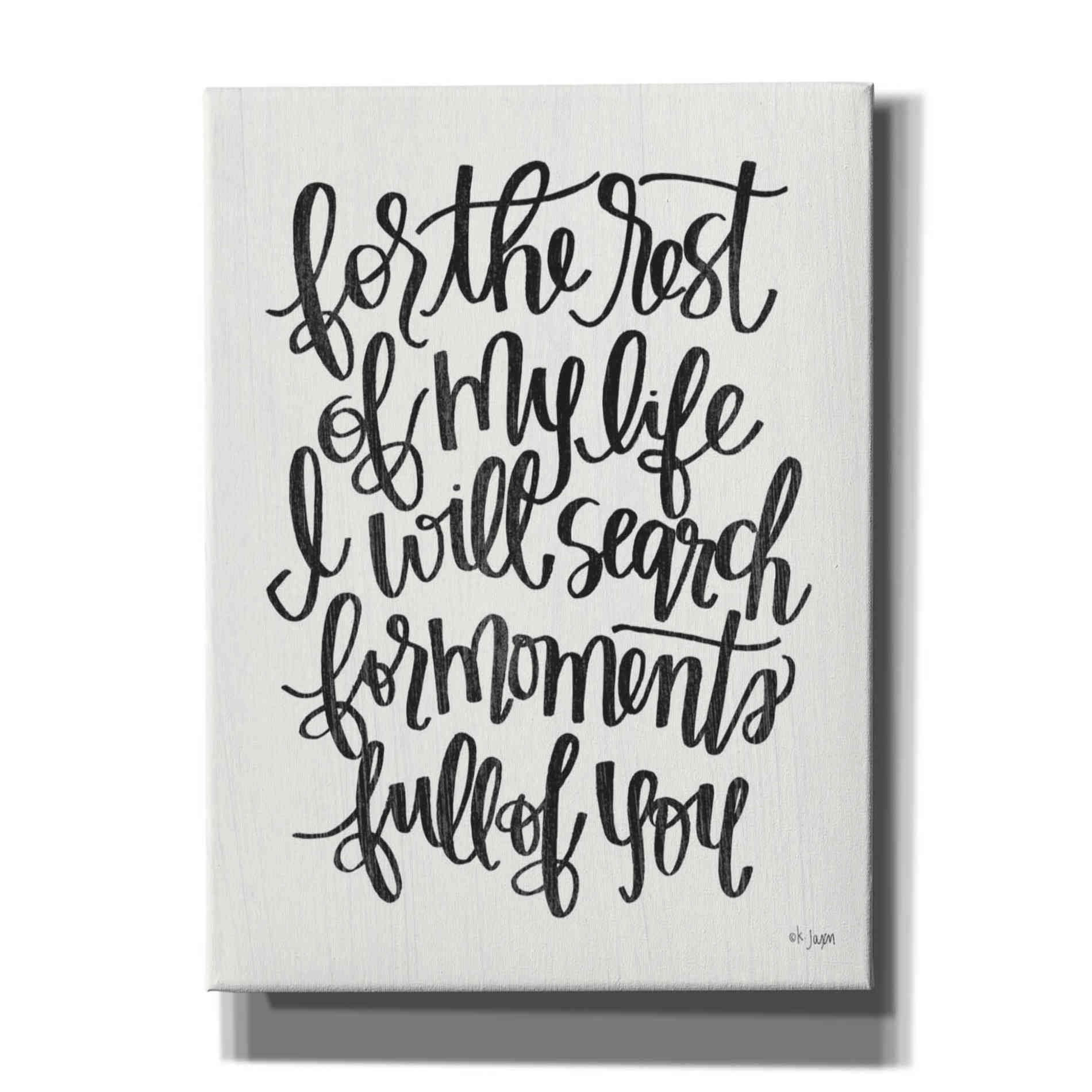 'For the Rest of My Life' by Jaxn Blvd, Canvas Wall Art