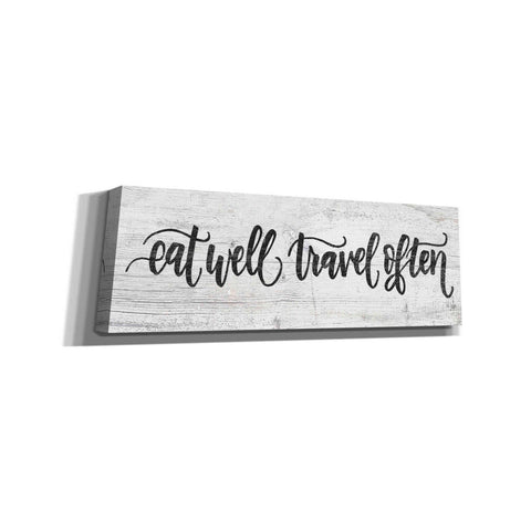 Image of 'Eat Well, Travel Often' by Jaxn Blvd, Canvas Wall Art