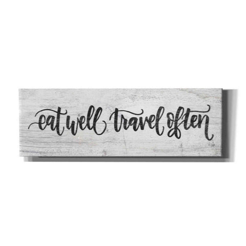 Image of 'Eat Well, Travel Often' by Jaxn Blvd, Canvas Wall Art