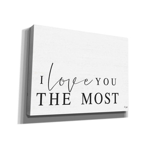 Image of 'I Love You the Most' by Jaxn Blvd, Canvas Wall Art