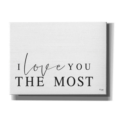 Image of 'I Love You the Most' by Jaxn Blvd, Canvas Wall Art