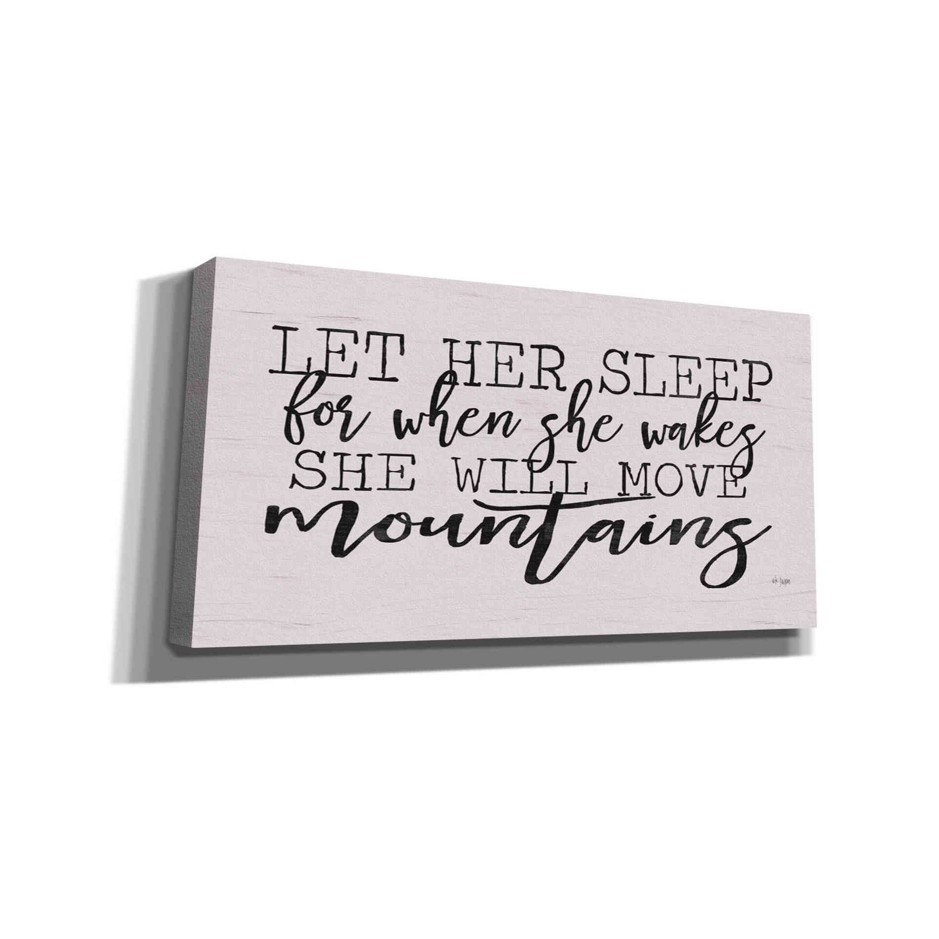 'Let Her Sleep' by Jaxn Blvd, Canvas Wall Art