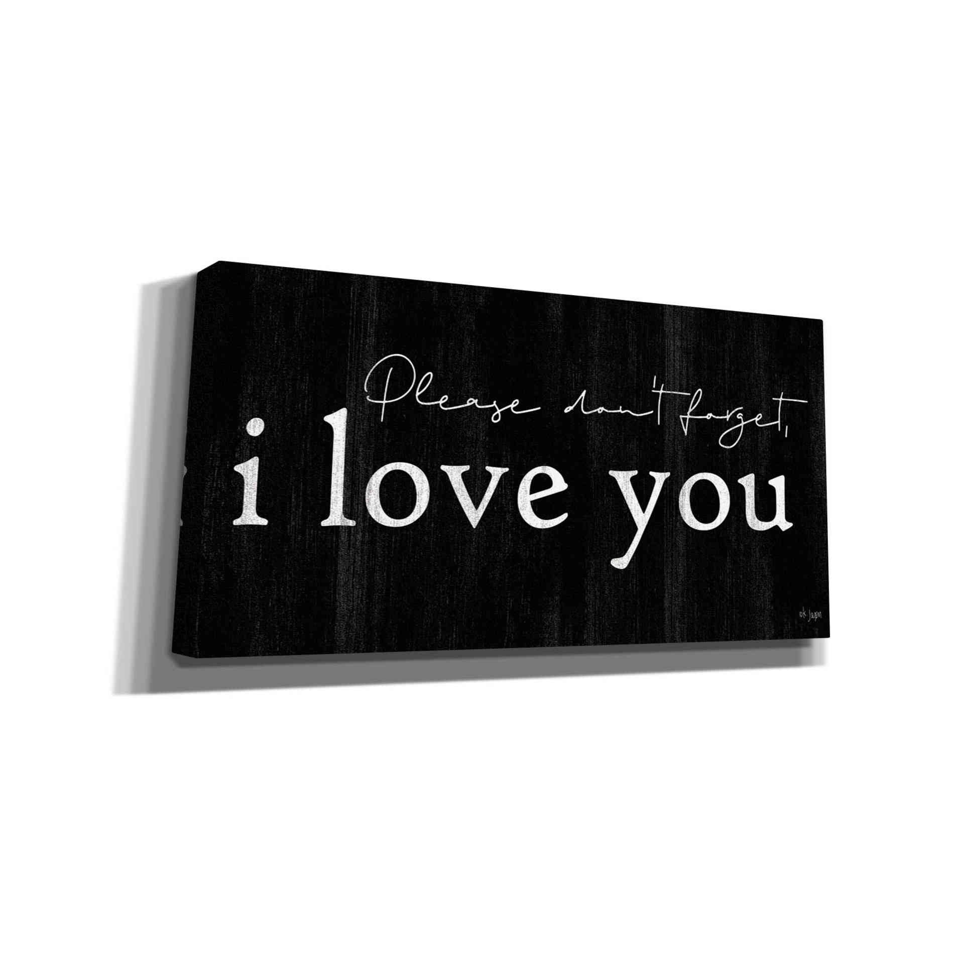 'Please Don't Forget' by Jaxn Blvd, Canvas Wall Art