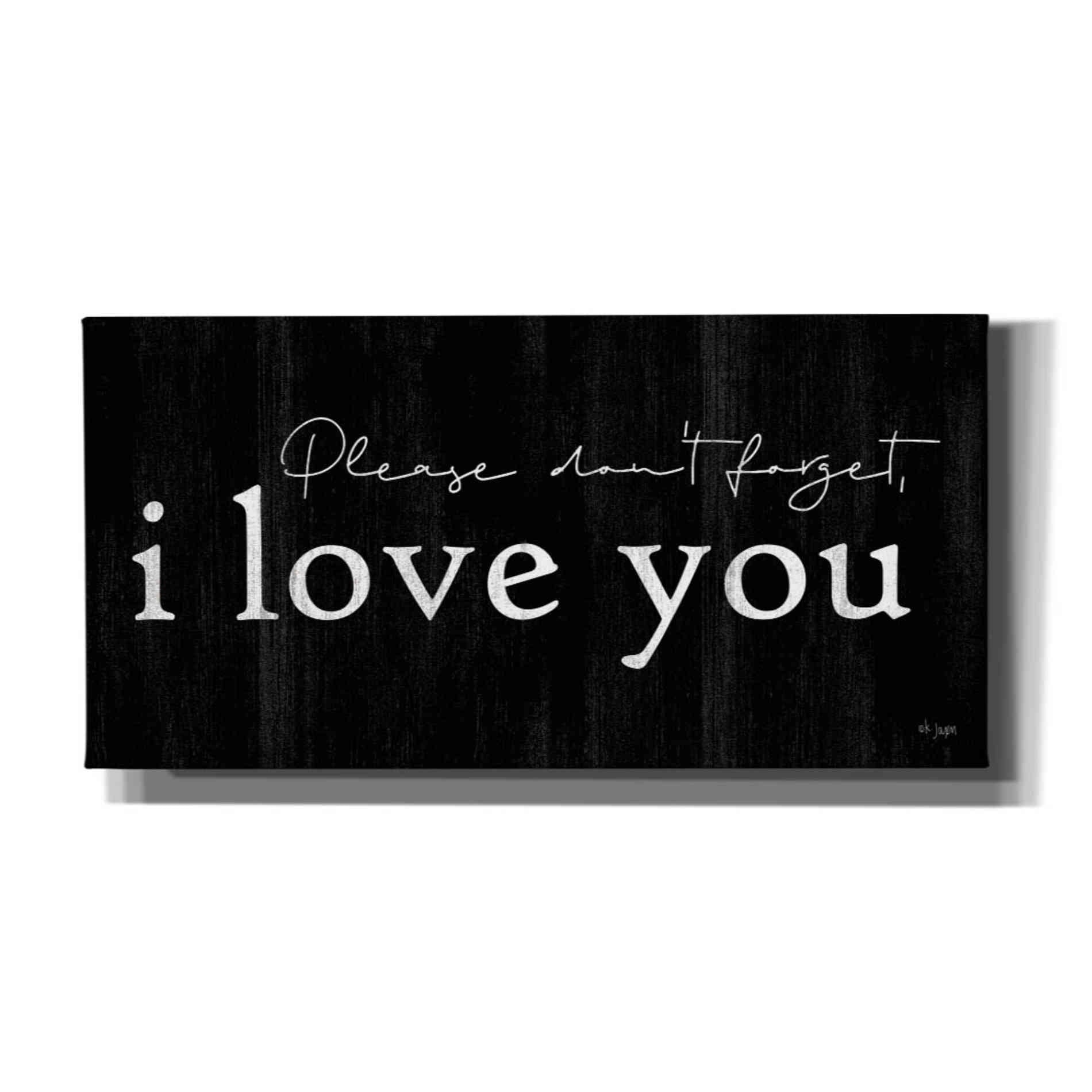 'Please Don't Forget' by Jaxn Blvd, Canvas Wall Art