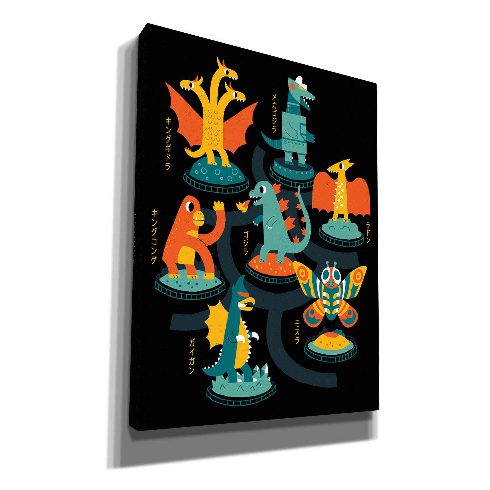 'Tokyo Zoo' by Michael Buxton, Canvas Wall Art