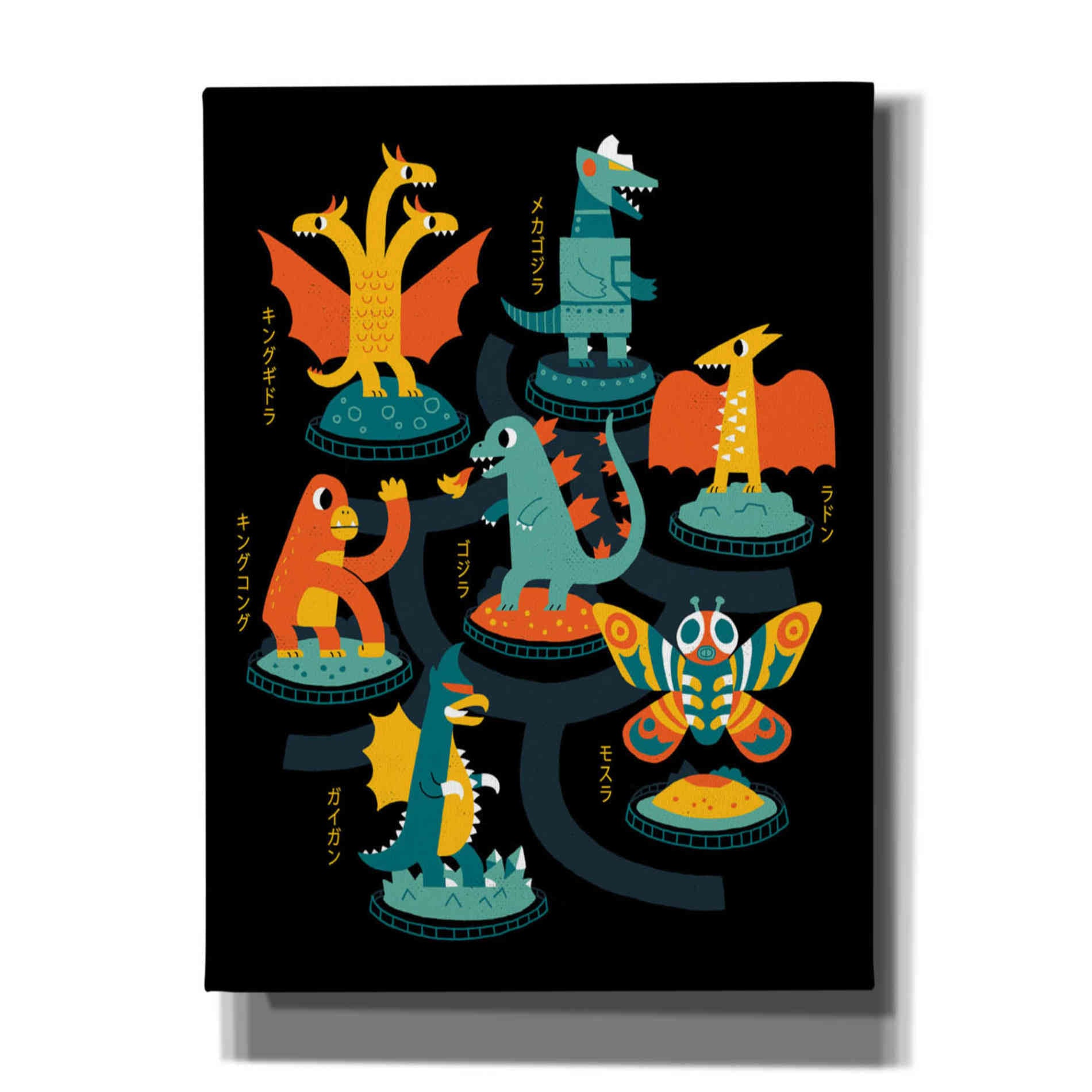 'Tokyo Zoo' by Michael Buxton, Canvas Wall Art