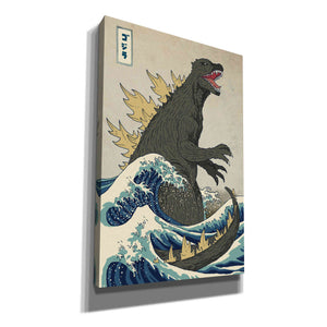 'The Great Monster off Kanagawa' by Michael Buxton, Canvas Wall Art