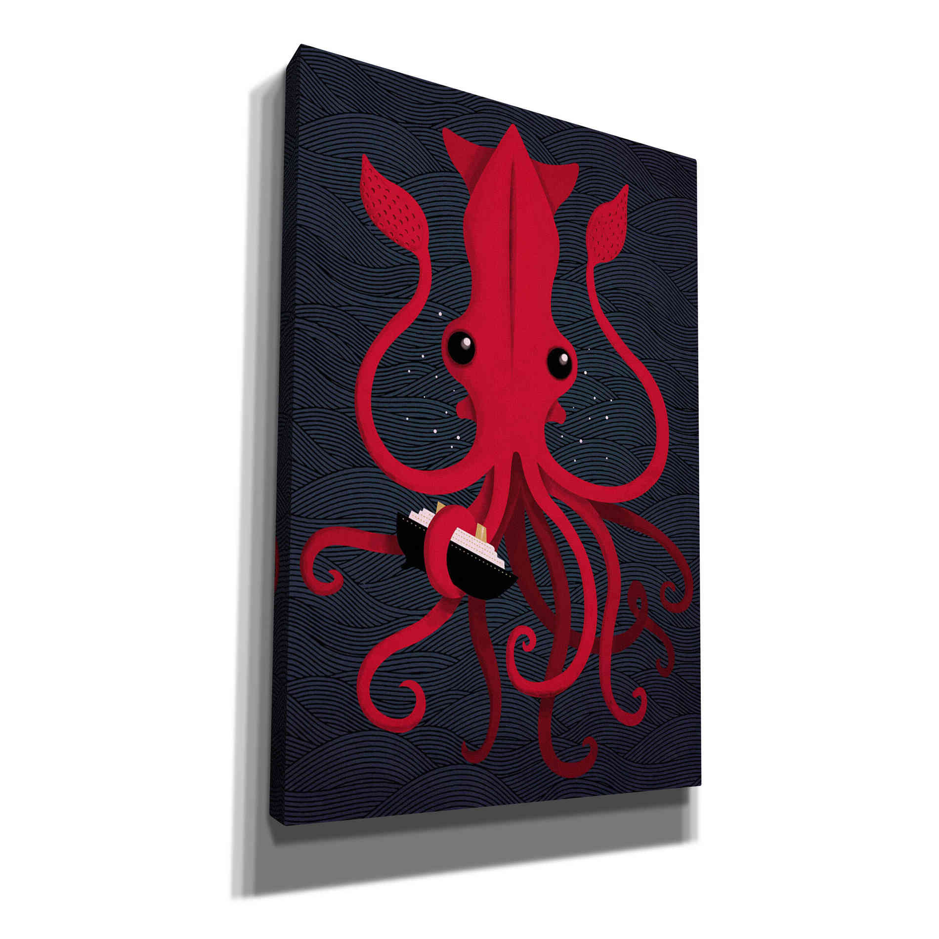 'Kraken Attaken' by Michael Buxton, Canvas Wall Art