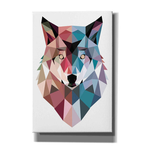 Image of 'Geo Wolf' by Michael Buxton, Canvas Wall Art