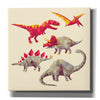 'Geo Saurs' by Michael Buxton, Canvas Wall Art