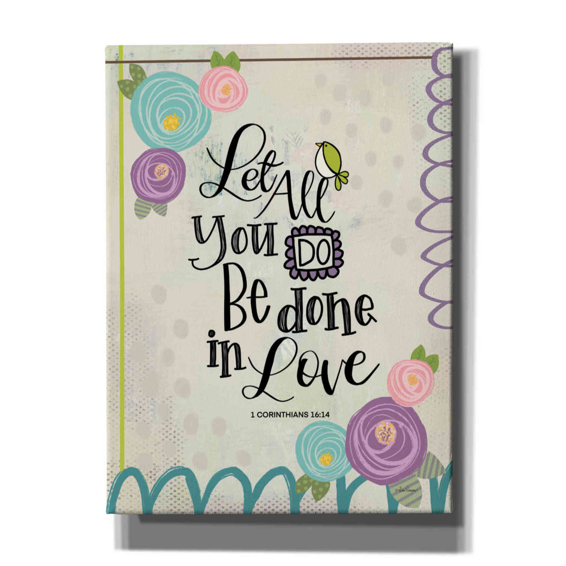 'Done in Love' by Lisa Larson, Canvas Wall Art