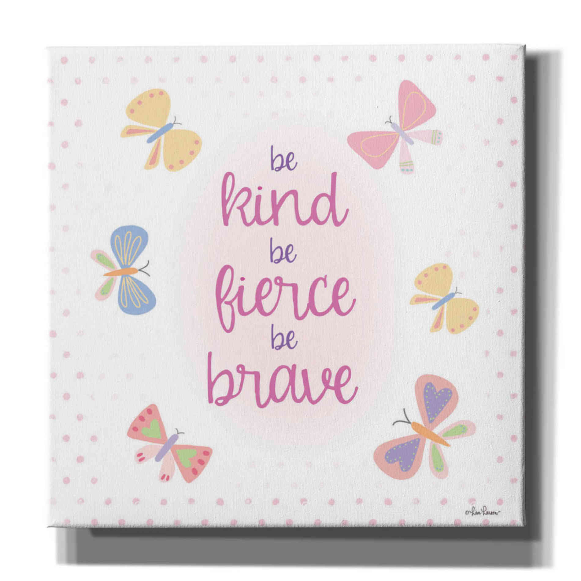 'Be Kind II' by Lisa Larson, Canvas Wall Art