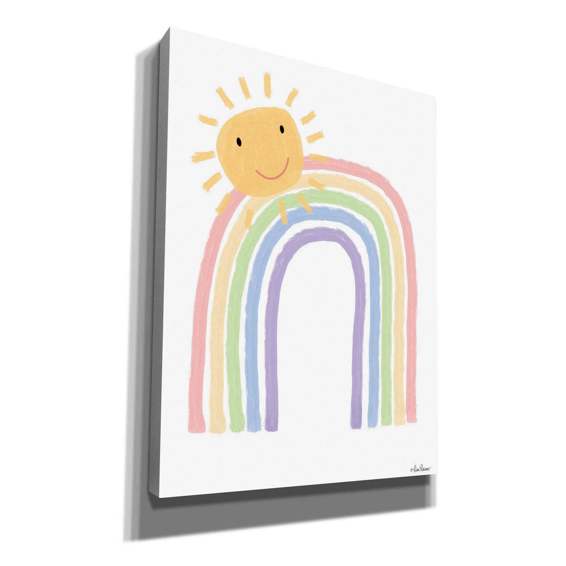 'Rainbow and Sun' by Lisa Larson, Canvas Wall Art