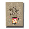 'More Coffee Please' by Lisa Larson, Canvas Wall Art