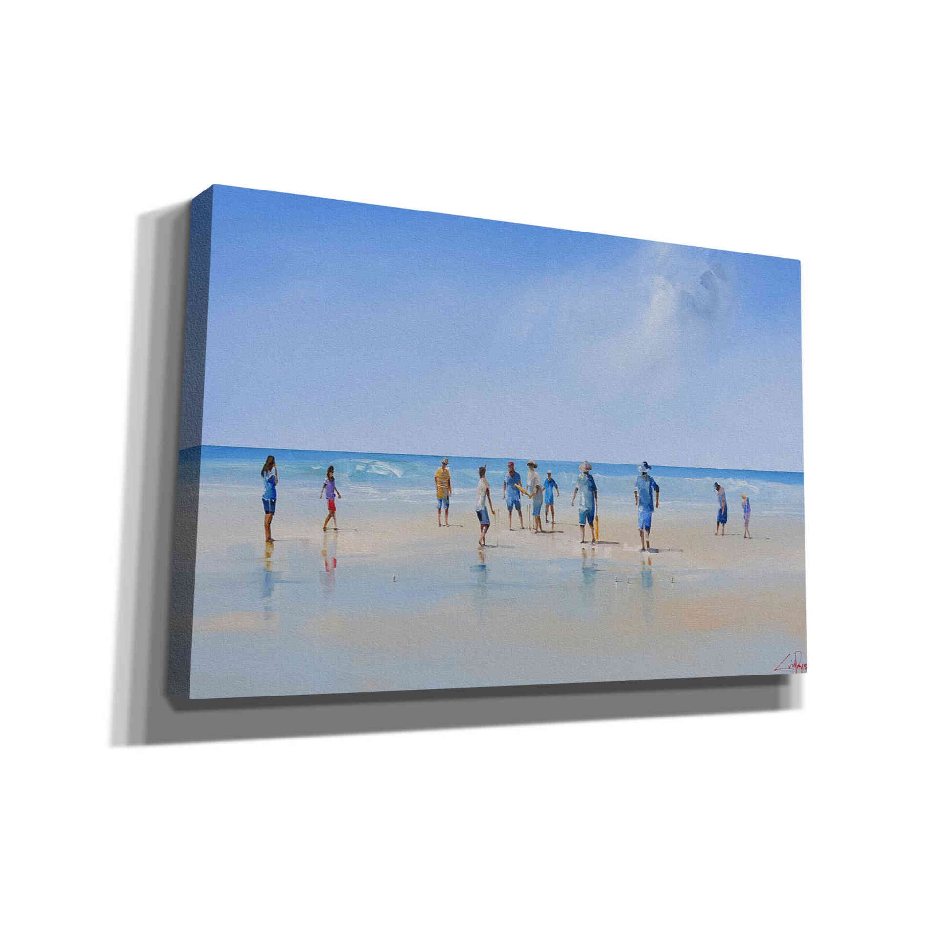'The Fielders' by Craig Trewin Penny, Canvas Wall Art