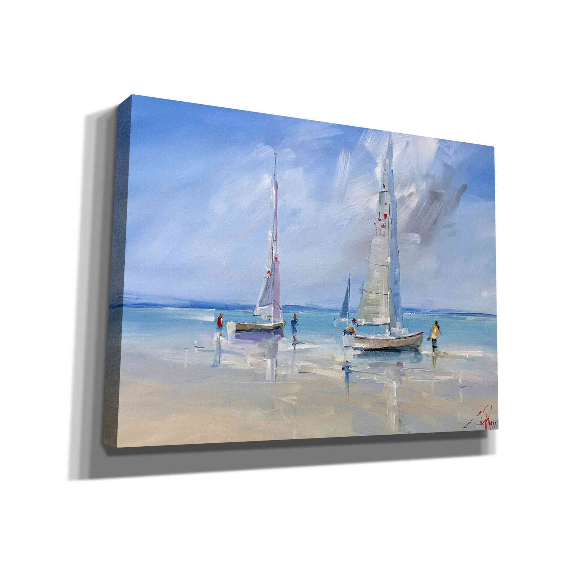 'Aspendale Racers' by Craig Trewin Penny, Canvas Wall Art