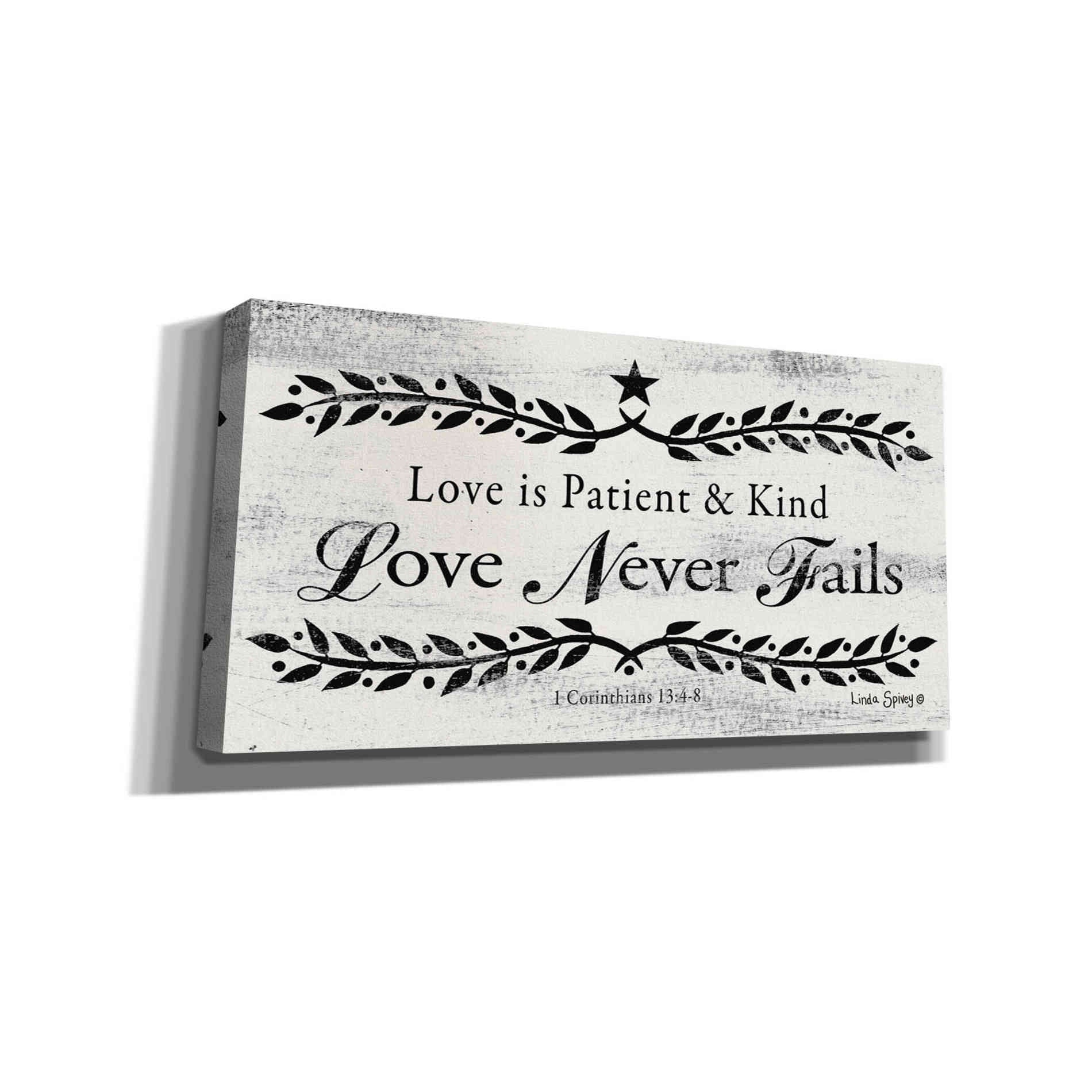 'Love is Patient' by Linda Spivey, Canvas Wall Art