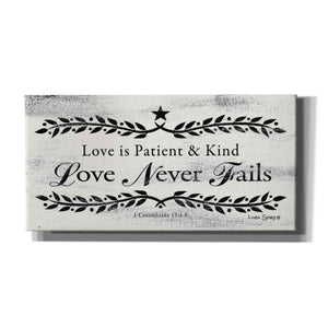 'Love is Patient' by Linda Spivey, Canvas Wall Art