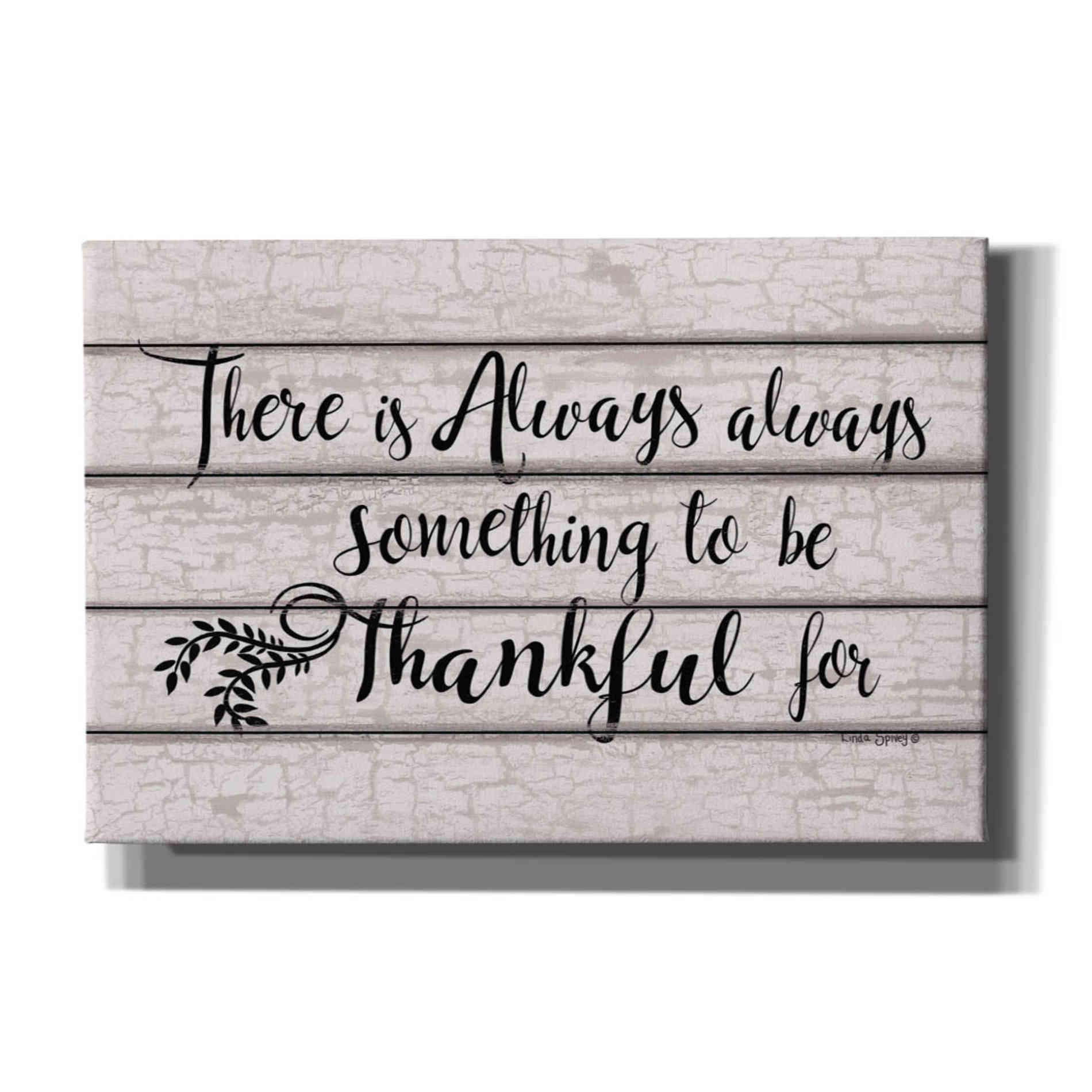 'Always Thankful' by Linda Spivey, Canvas Wall Art